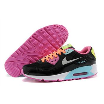Nike Air Max 90 Womens Shoes Black Colored Silver Coupon Code
